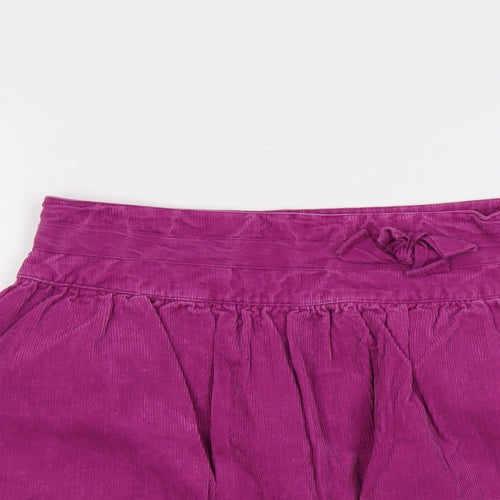 Vertbaudet Girls Purple Cotton Mini Skirt Size 14 Years Regular Zip