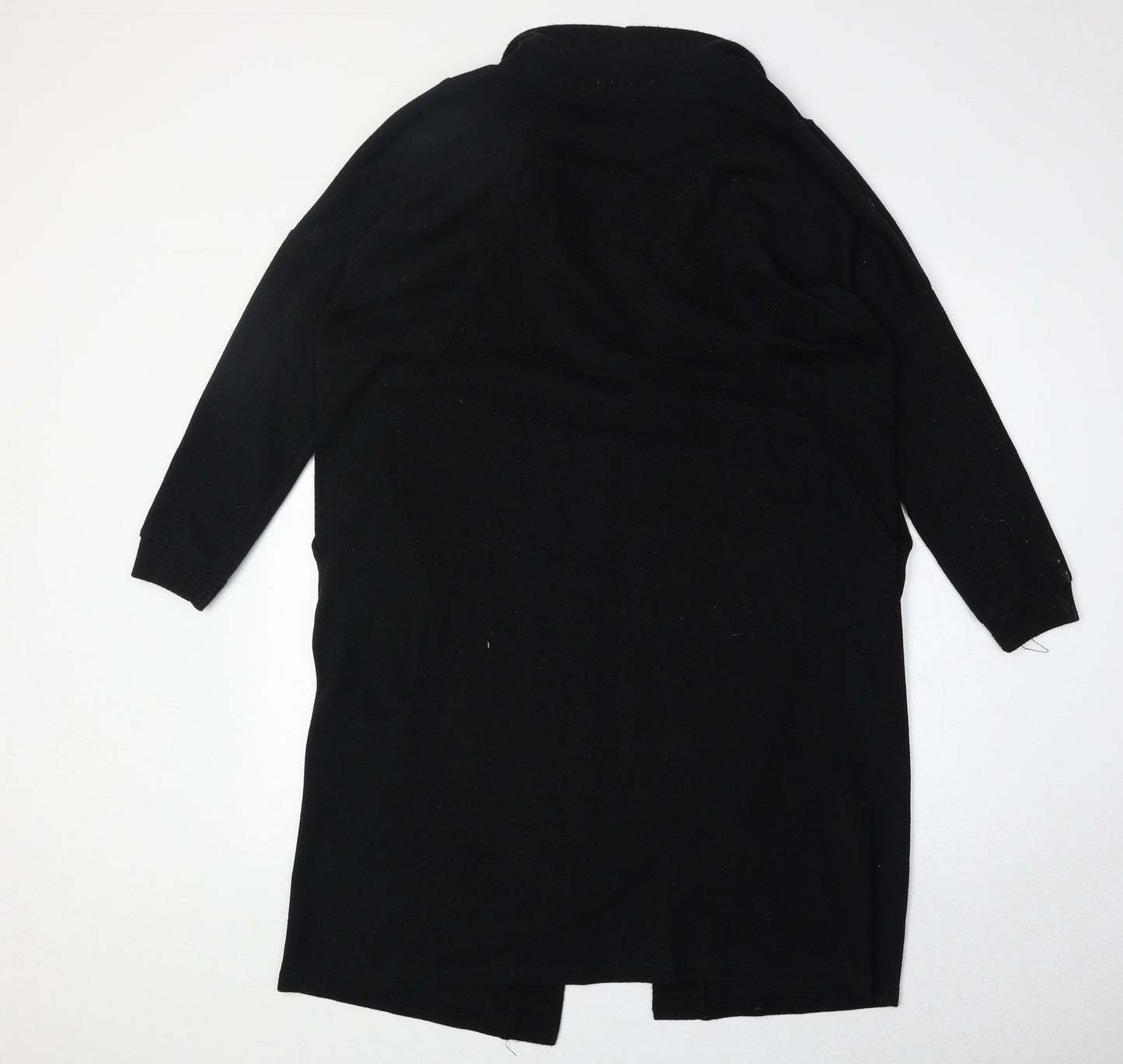 Louche Womens Black V-Neck Polyester Cardigan Jumper Size S - Size S/M