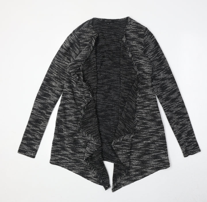 New Look Womens Grey V-Neck Polyester Cardigan Jumper Size S