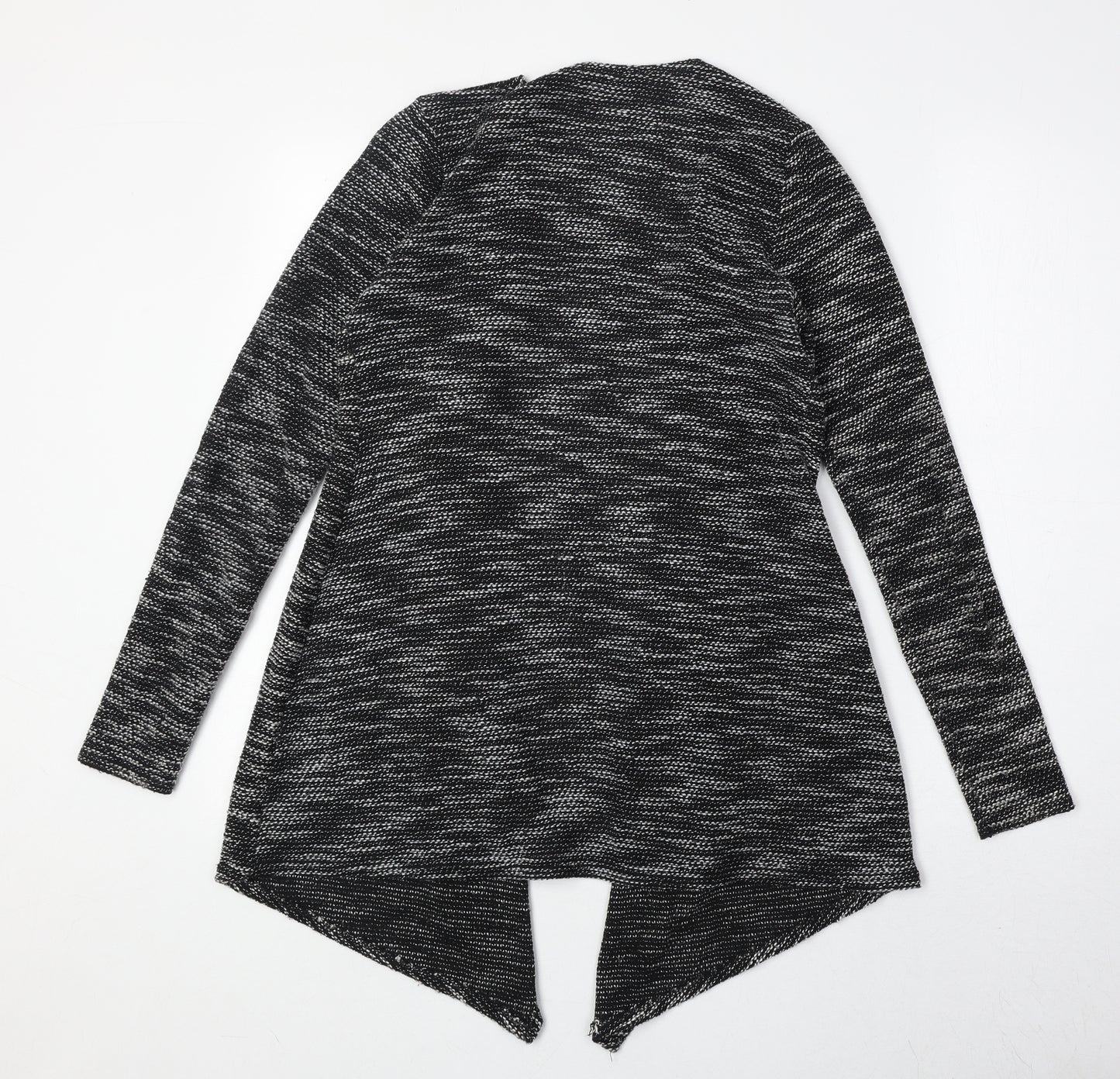 New Look Womens Grey V-Neck Polyester Cardigan Jumper Size S