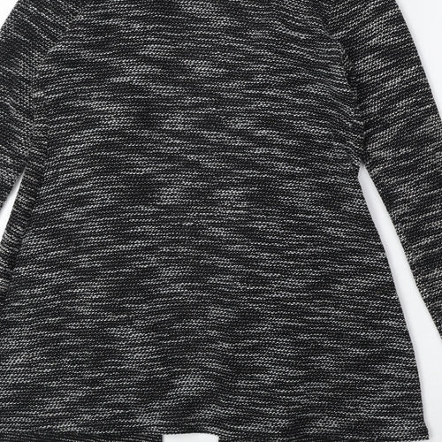 New Look Womens Grey V-Neck Polyester Cardigan Jumper Size S