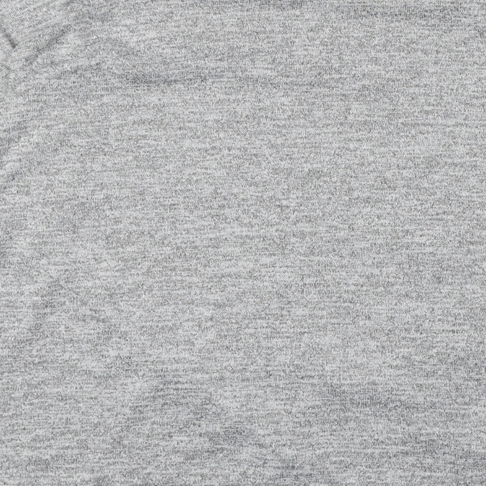 Boohoo Womens Grey Round Neck Polyester Pullover Jumper Size 14