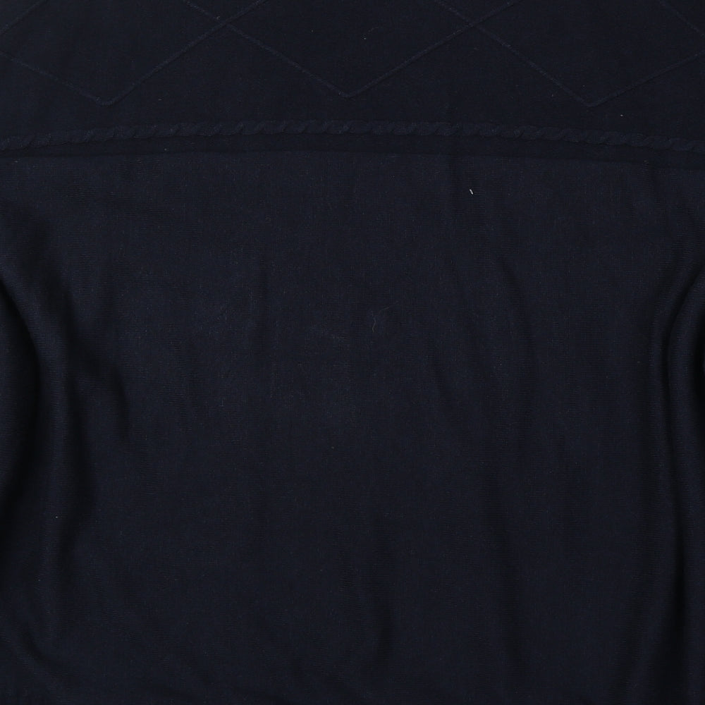 Izabel Womens Blue Roll Neck Cotton Pullover Jumper Size 18 - Size 18/20