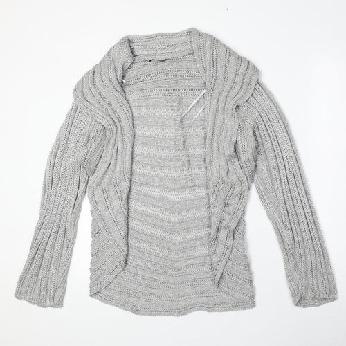Marks and Spencer Womens Silver V-Neck Viscose Cardigan Jumper Size XL