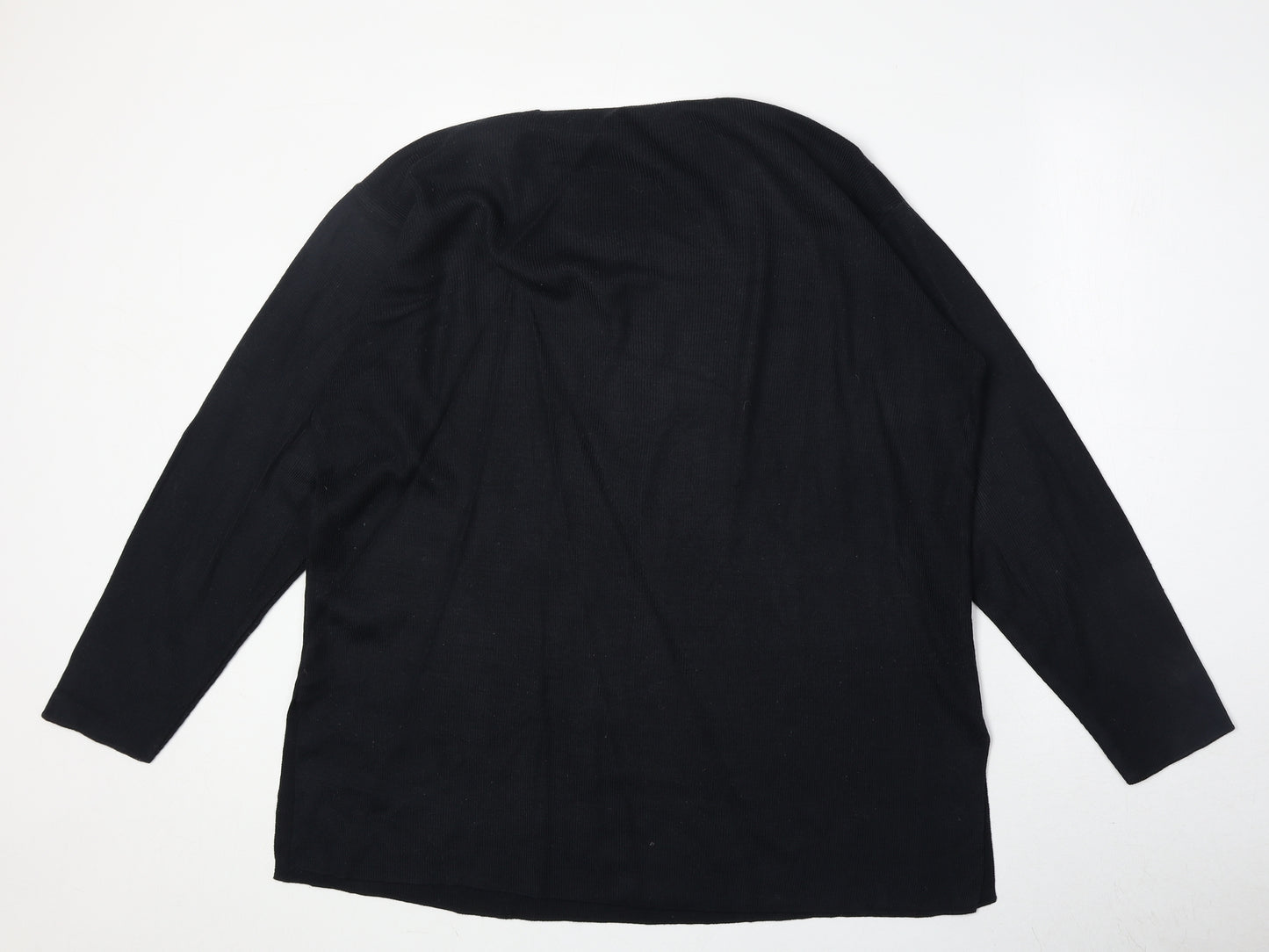 Marks and Spencer Womens Blue Round Neck Acrylic Pullover Jumper Size 16