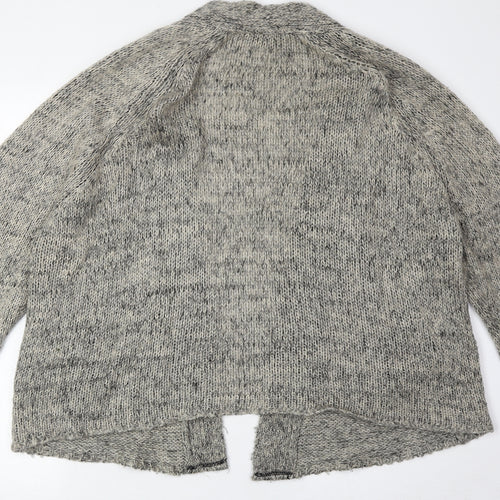 Topshop Womens Beige V-Neck Acrylic Cardigan Jumper Size 12