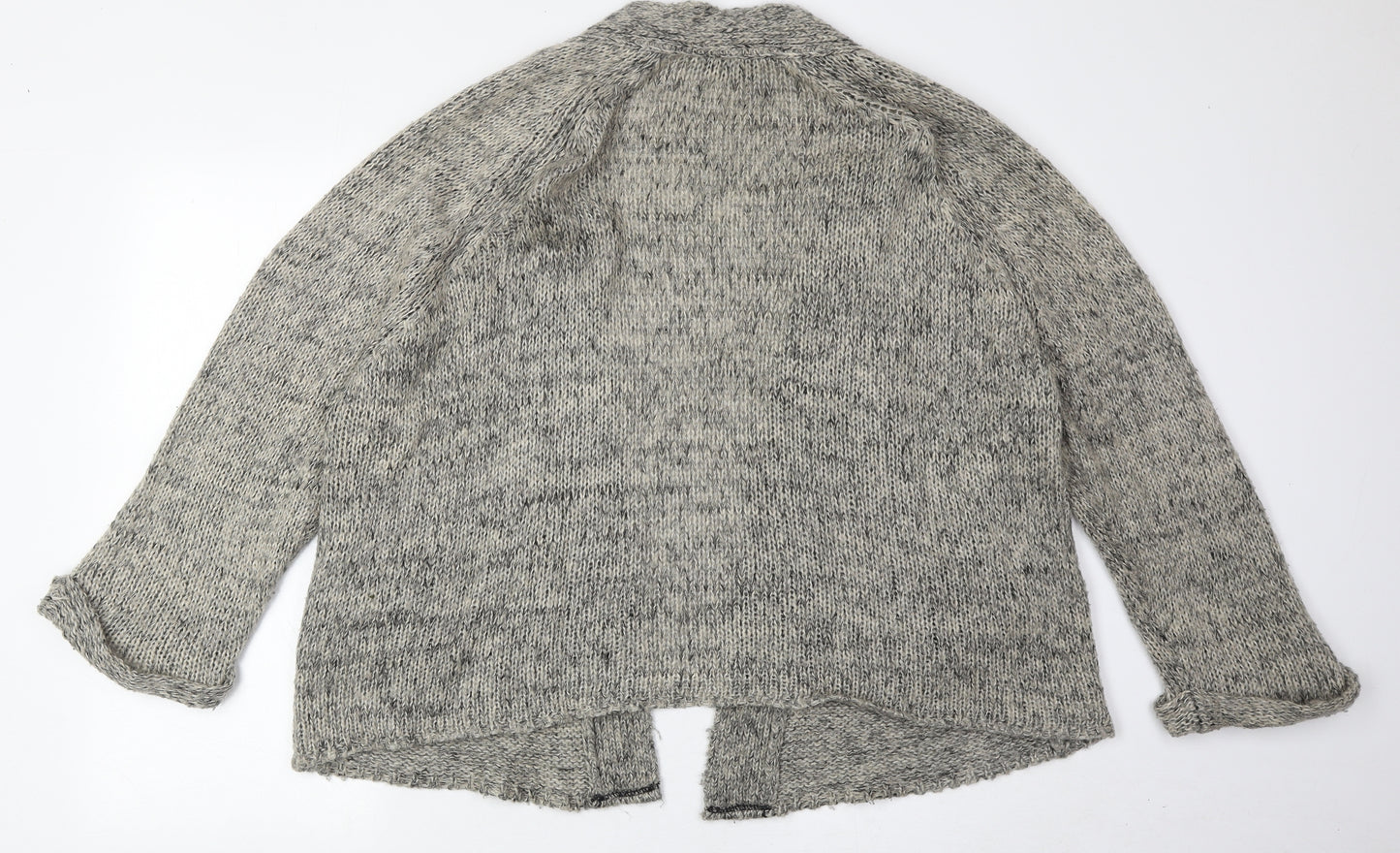 Topshop Womens Beige V-Neck Acrylic Cardigan Jumper Size 12