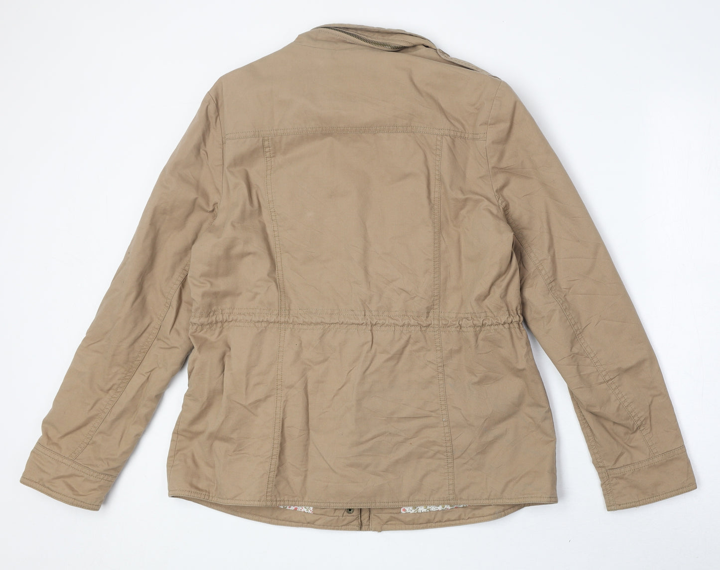 Marks and Spencer Womens Brown Jacket Size 12 Zip