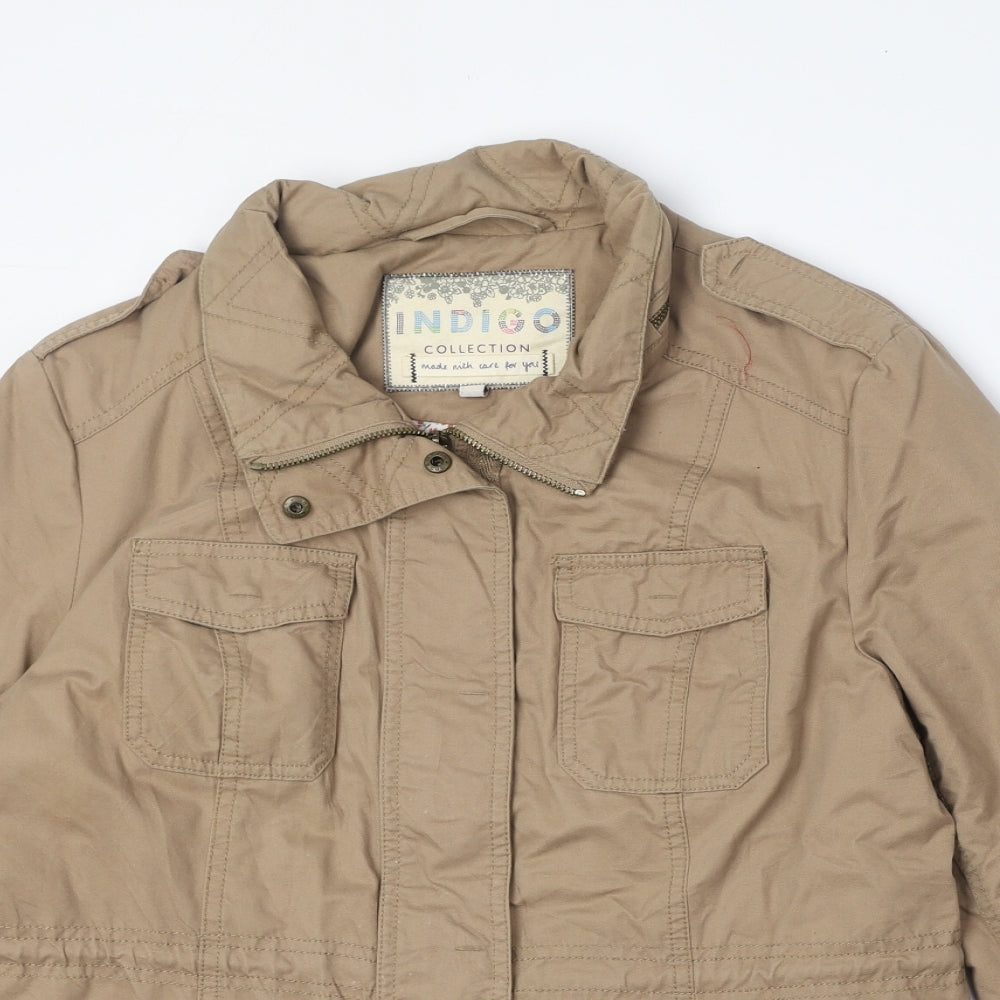 Marks and Spencer Womens Brown Jacket Size 12 Zip
