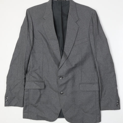 Dunn & Co Mens Grey Wool Jacket Suit Jacket Size 42 Regular
