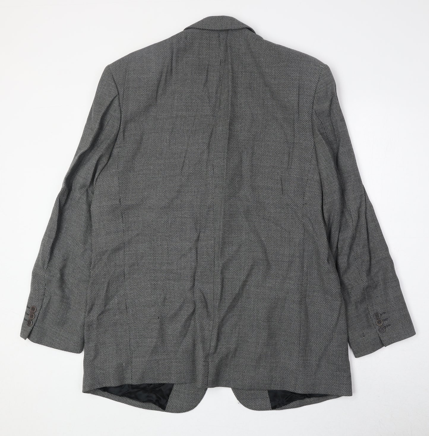 Woolsley Mens Grey Wool Jacket Suit Jacket Size 44 Regular