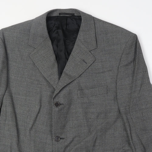Woolsley Mens Grey Wool Jacket Suit Jacket Size 44 Regular