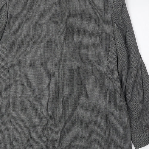 Woolsley Mens Grey Wool Jacket Suit Jacket Size 44 Regular