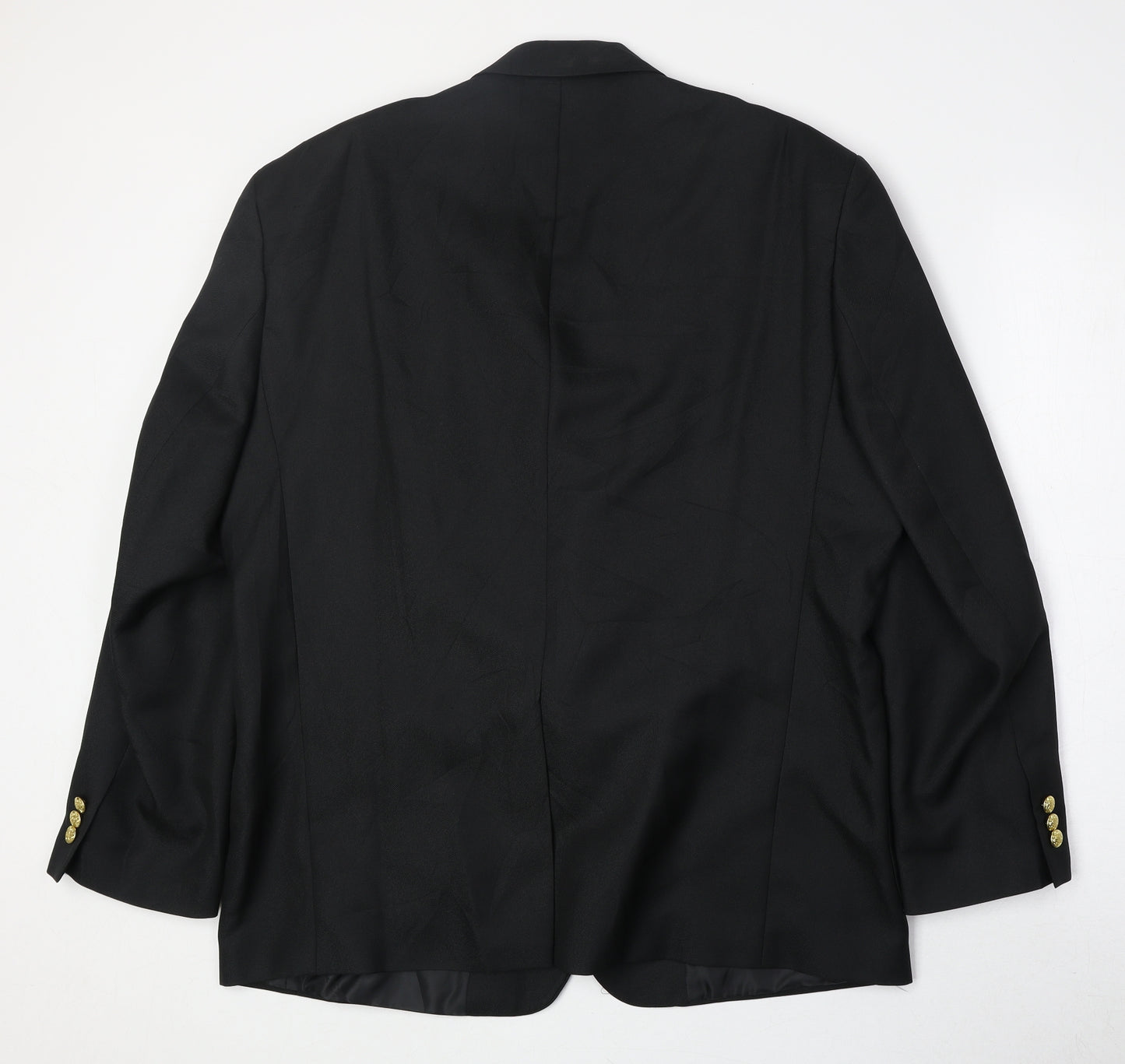 Chums Mens Black Polyester Jacket Blazer Size 44 Regular