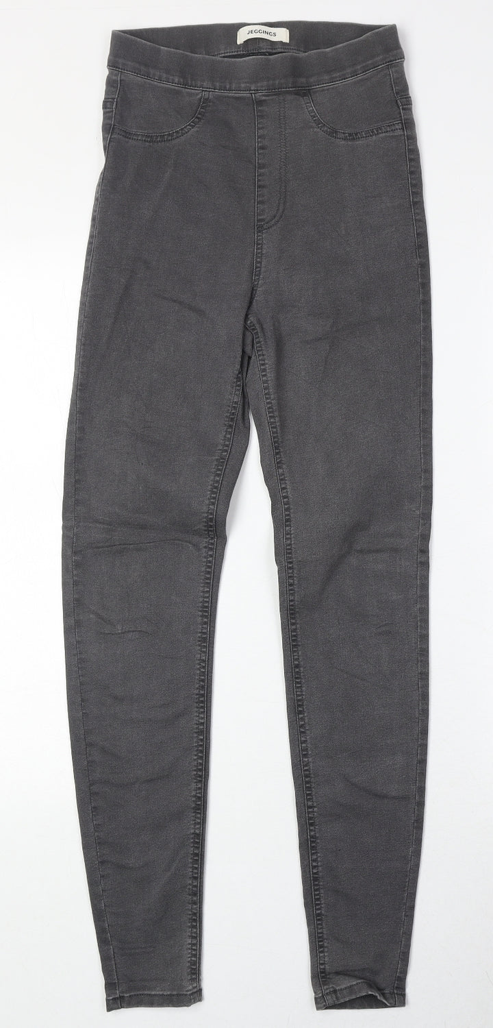 Marks and Spencer Womens Black Cotton Jegging Jeans Size 6 Regular