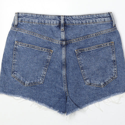 FOREVER 21 Womens Blue Cotton Boyfriend Shorts Size 27 in Regular Zip