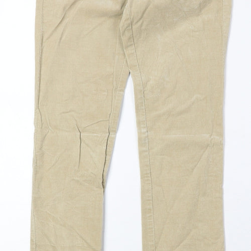 Stile Benton Womens Beige Cotton Straight Jeans Size 28 in Regular Zip