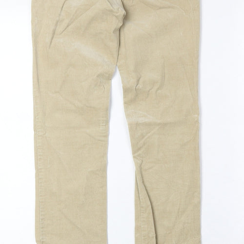 Stile Benton Womens Beige Cotton Straight Jeans Size 28 in Regular Zip