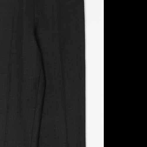 BHS Womens Black Polyester Trousers Size 14 Regular