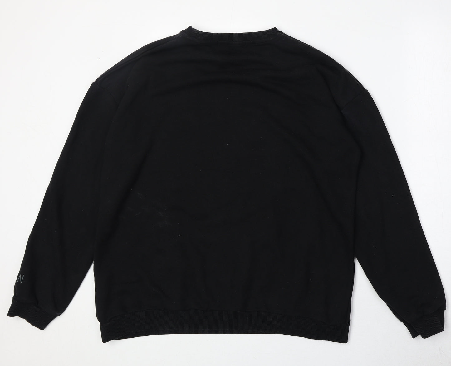 Manier De Voir Womens Black Cotton Pullover Sweatshirt Size 12 Pullover
