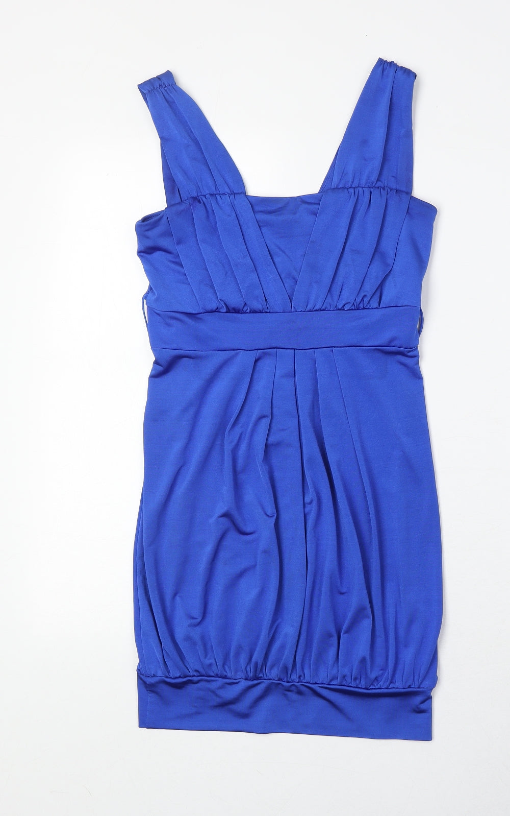 Dorothy Perkins Womens Blue Polyester A-Line Size 8 Square Neck Pullover