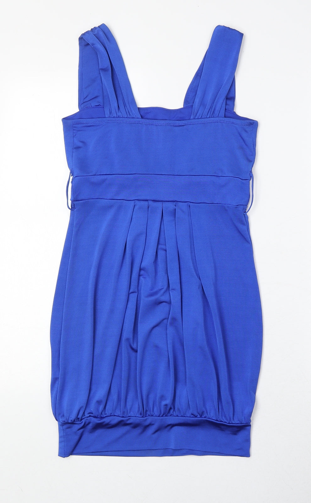 Dorothy Perkins Womens Blue Polyester A-Line Size 8 Square Neck Pullover