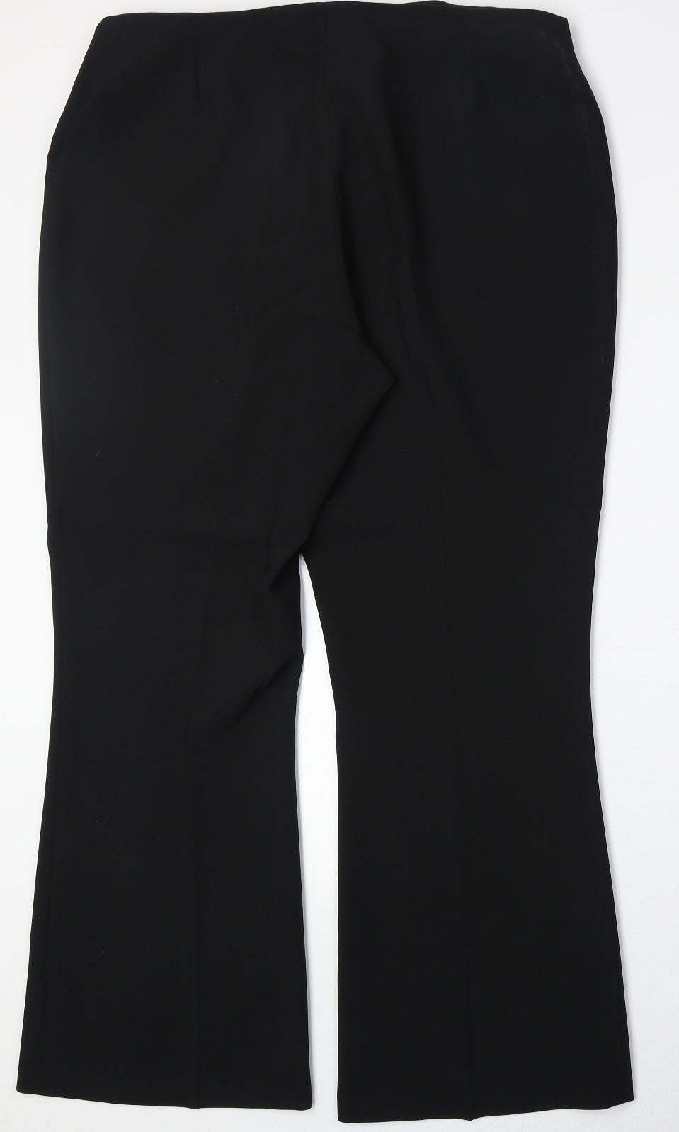 Dorothy Perkins Womens Black Polyester Trousers Size 18 Regular Zip