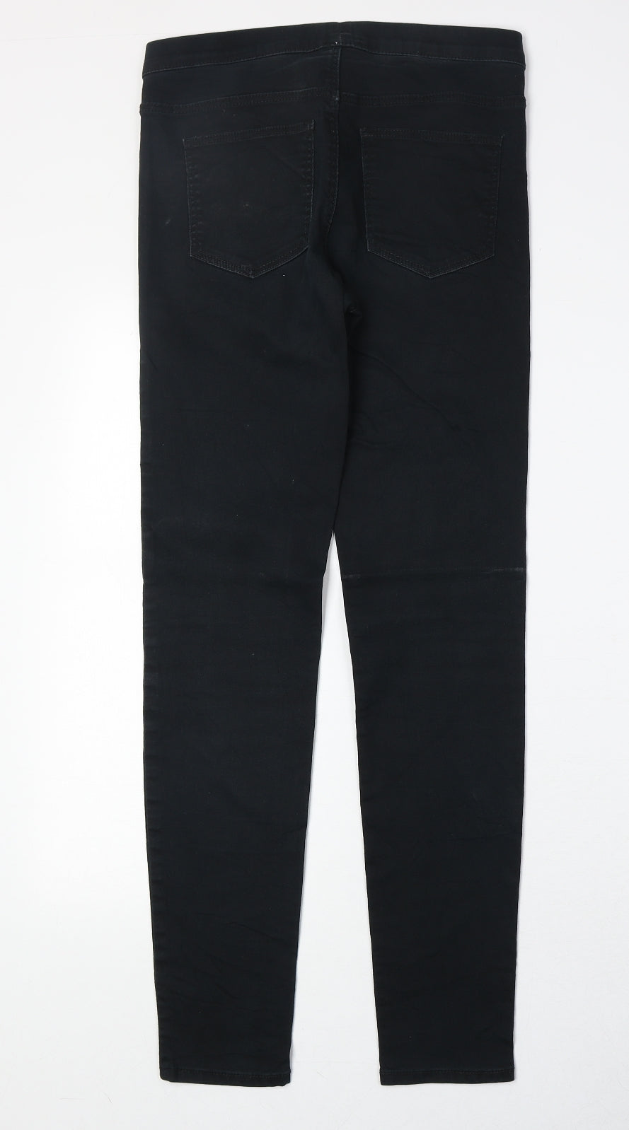 H&M Womens Black Cotton Jegging Jeans Size 10 Regular