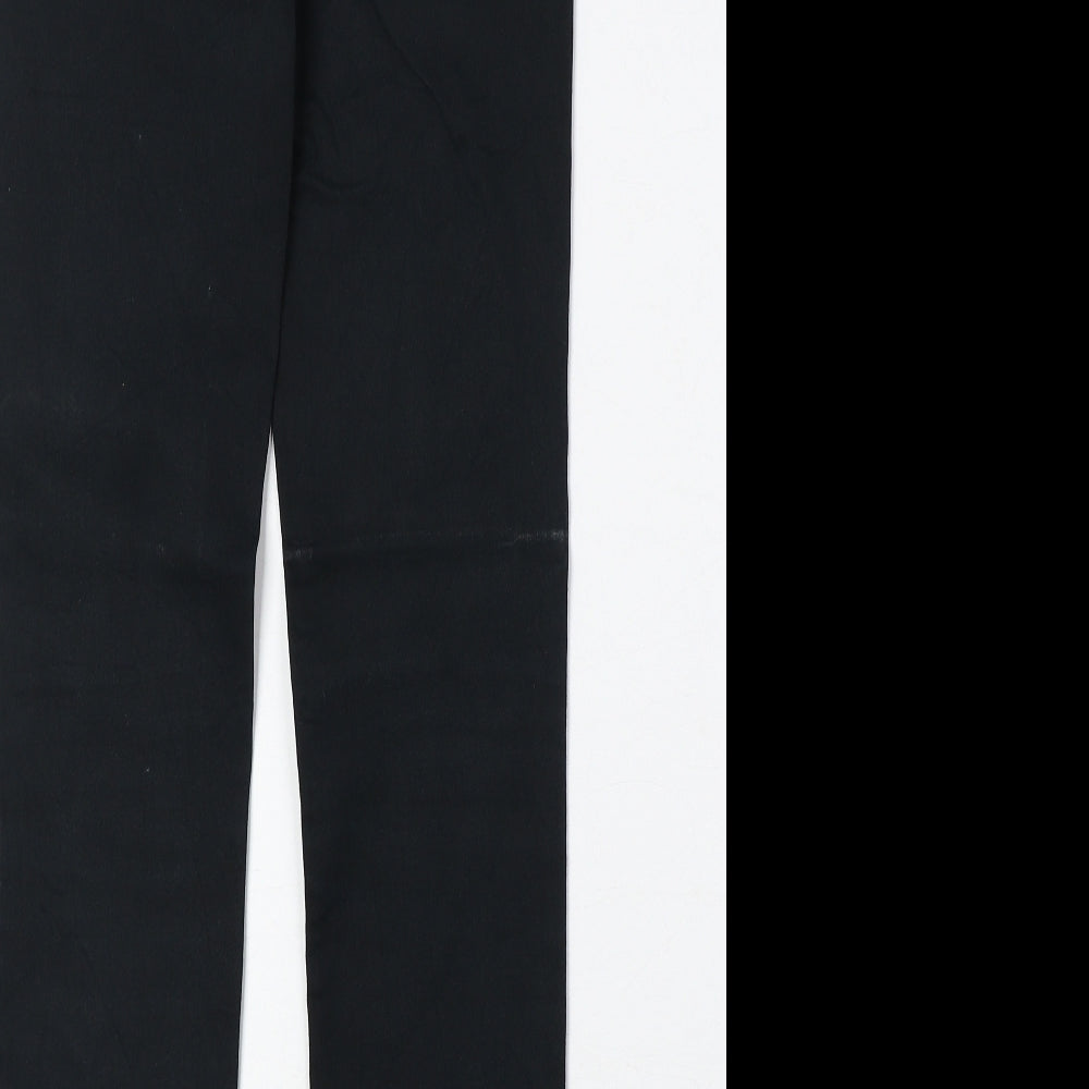 H&M Womens Black Cotton Jegging Jeans Size 10 Regular