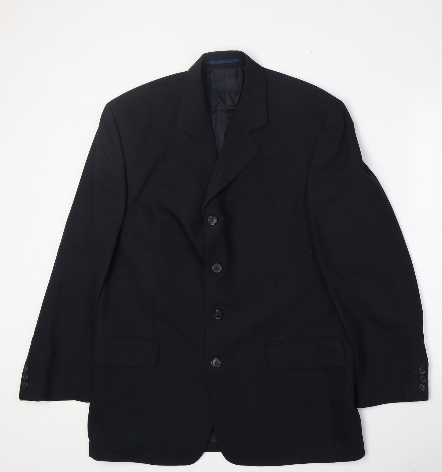 Tom English Mens Black Polyester Jacket Suit Jacket Size 42 Regular