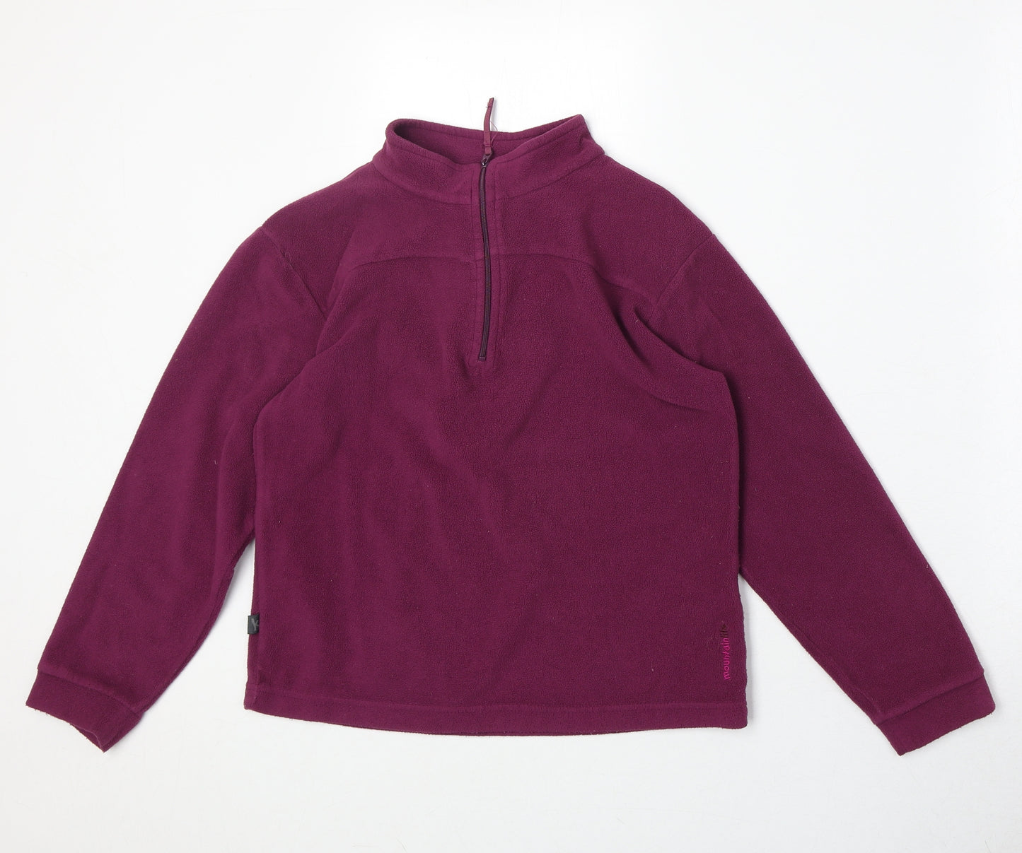 Mountain Life Girls Purple Polyester Pullover Sweatshirt Size 11-12 Years Zip