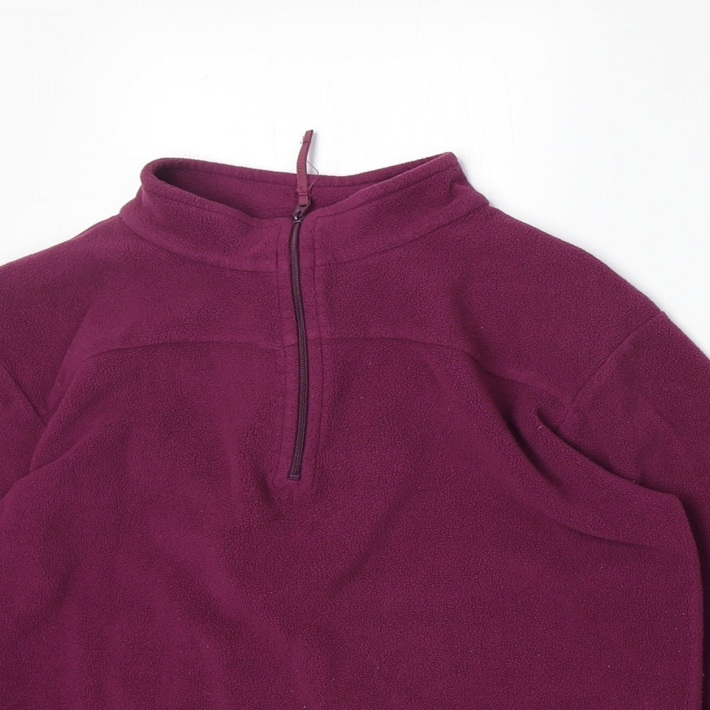 Mountain Life Girls Purple Polyester Pullover Sweatshirt Size 11-12 Years Zip