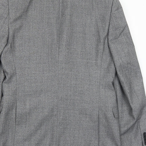French Connection Mens Grey Wool Jacket Suit Jacket Size 40 Regular