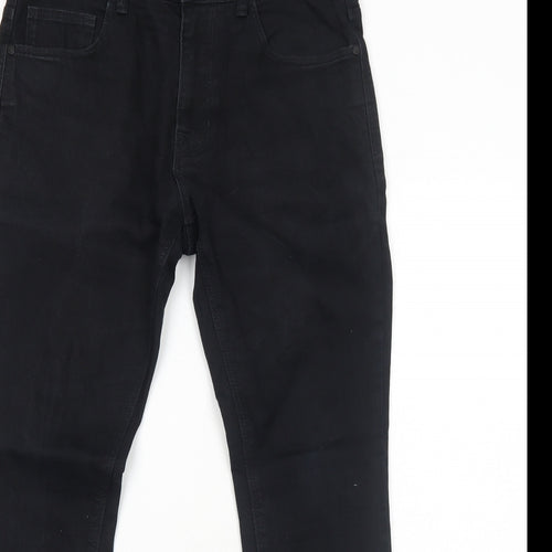 NEXT Mens Black Cotton Skinny Jeans Size 32 in Regular Zip