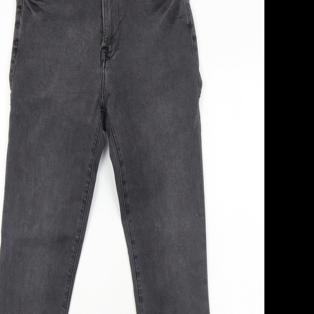 FRAME Womens Grey Cotton Skinny Jeans Size 6 Regular Zip