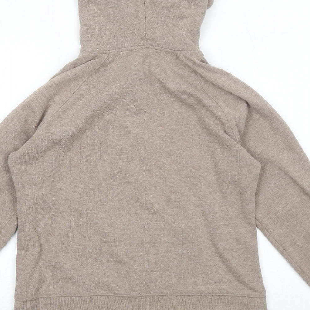 Gap Womens Beige Cotton Full Zip Hoodie Size M Zip