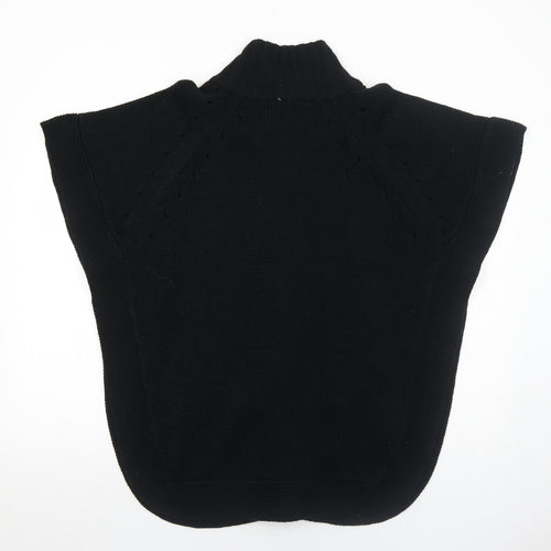 Cotton Traders Womens Black Round Neck Acrylic Cardigan Jumper Size 10 - Size 10-12