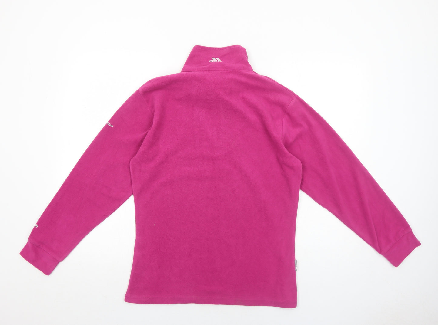 Trespass Womens Pink Polyester Pullover Sweatshirt Size M Zip