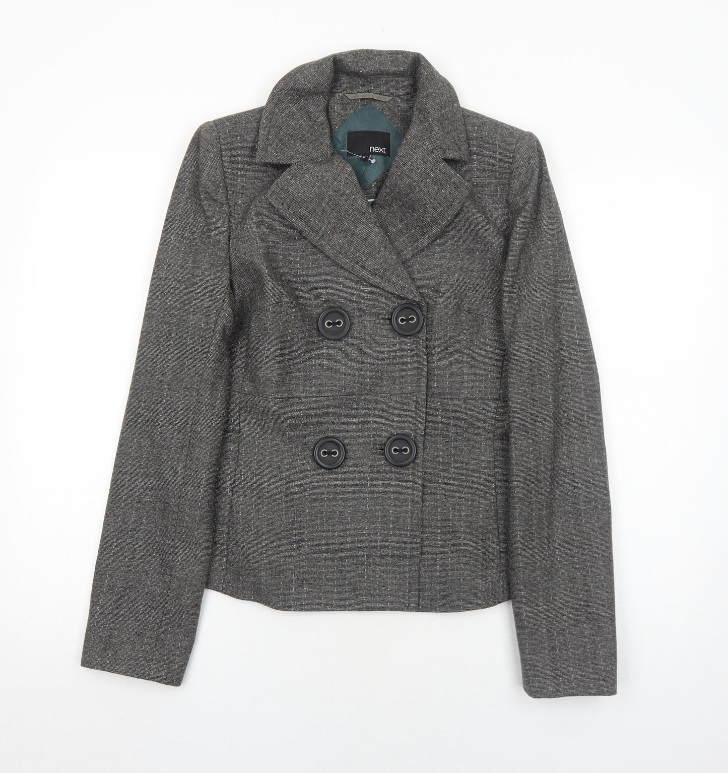 NEXT Womens Grey Wool Jacket Blazer Size 10