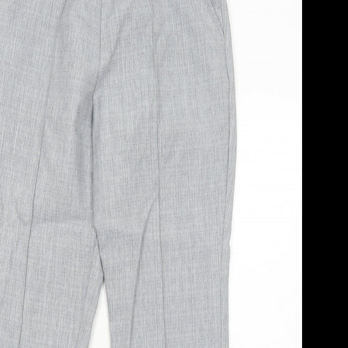 Marks and Spencer Womens Grey Polyester Trousers Size 12 Regular