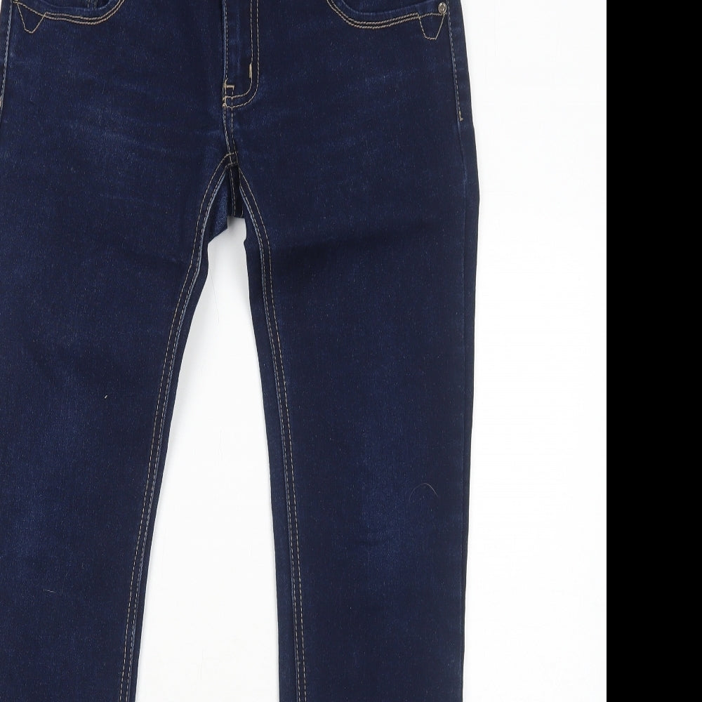 Miss Grace Jeans Womens Blue Cotton Skinny Jeans Size 12 Regular Zip