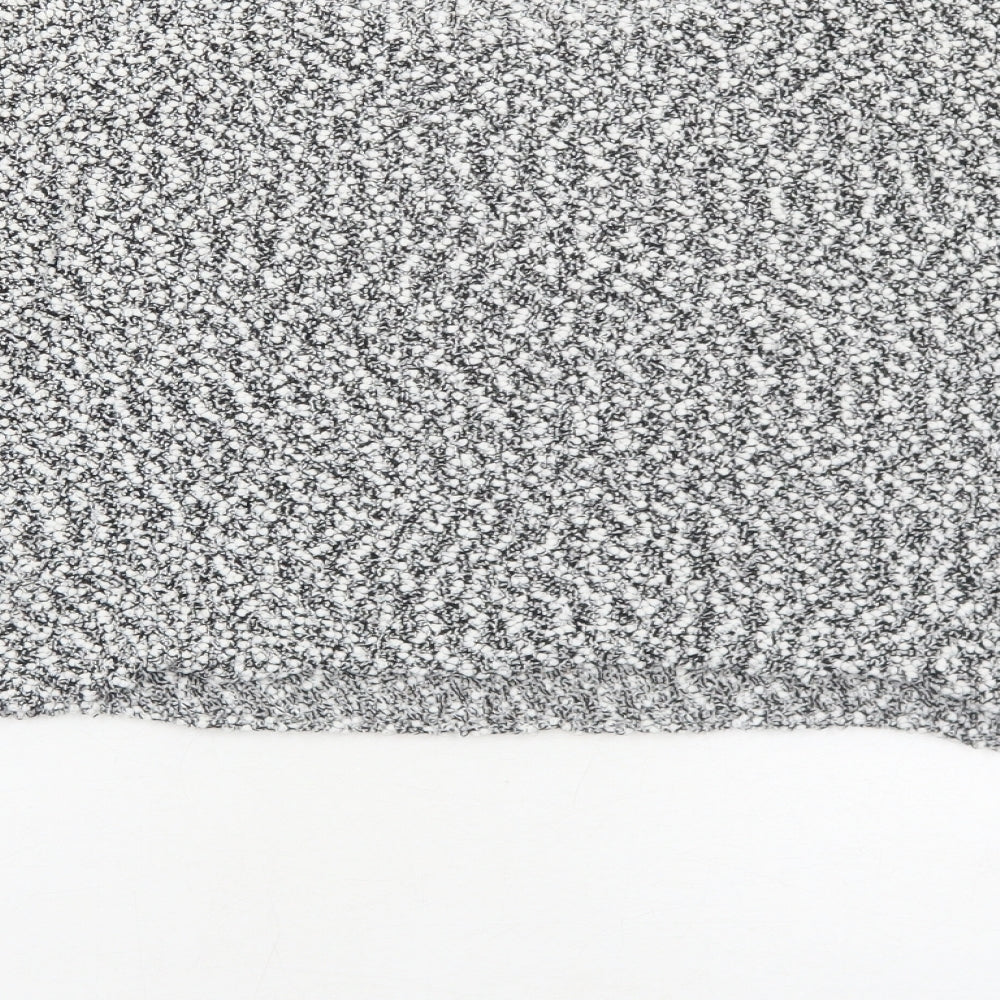 H&M Womens Black Round Neck Polyester Pullover Jumper Size M