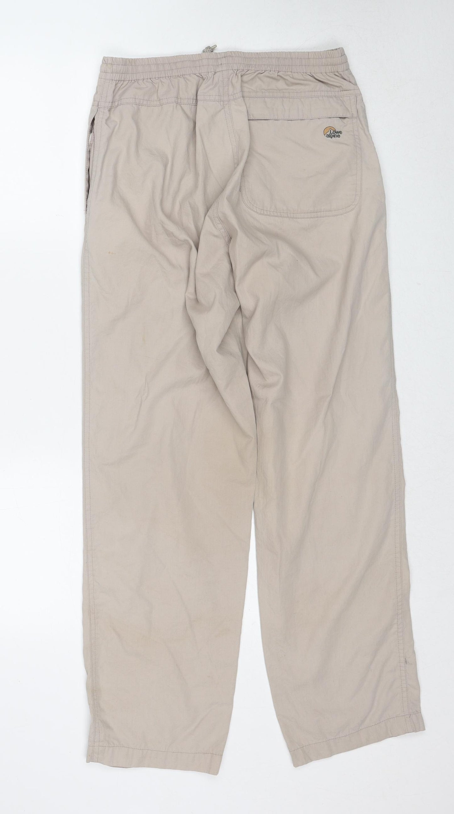 Lowe Alpine Womens Beige Polyester Trousers Size S Regular Zip