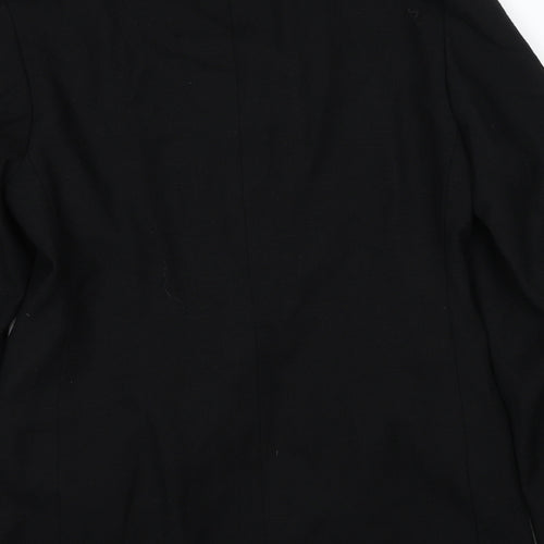 Made in U.K. Womens Black Jacket Blazer Size 12 Button