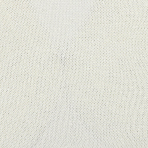 Casamia Womens White V-Neck Acrylic Cardigan Jumper Size S