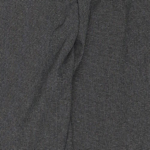 South Womens Black Polyester Trousers Size 8 Regular Zip