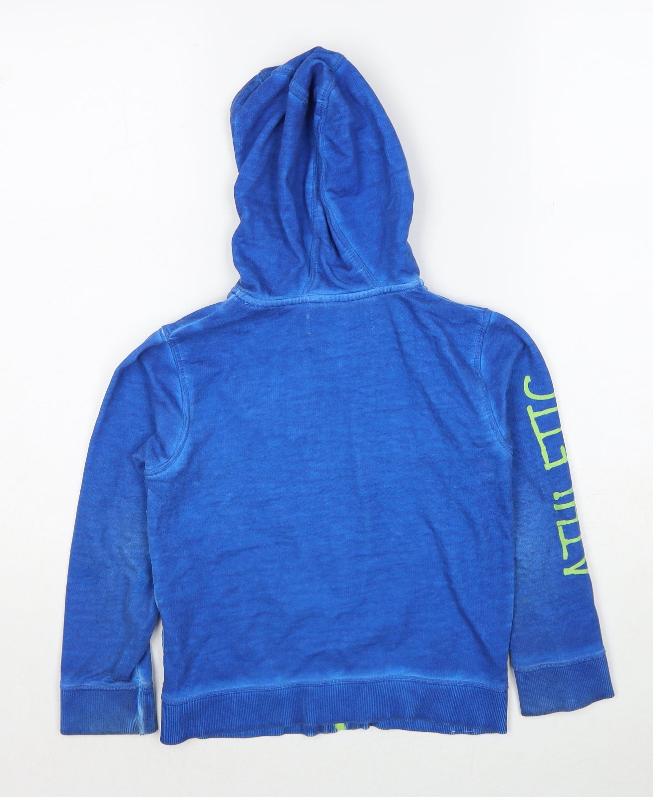 Minoti Boys Blue Cotton Full Zip Hoodie Size 5-6 Years Zip - Newport California