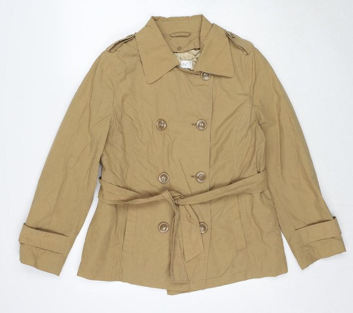 Berkertex Womens Brown Pea Coat Coat Size 12 Zip