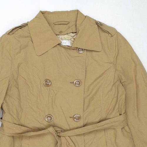 Berkertex Womens Brown Pea Coat Coat Size 12 Zip