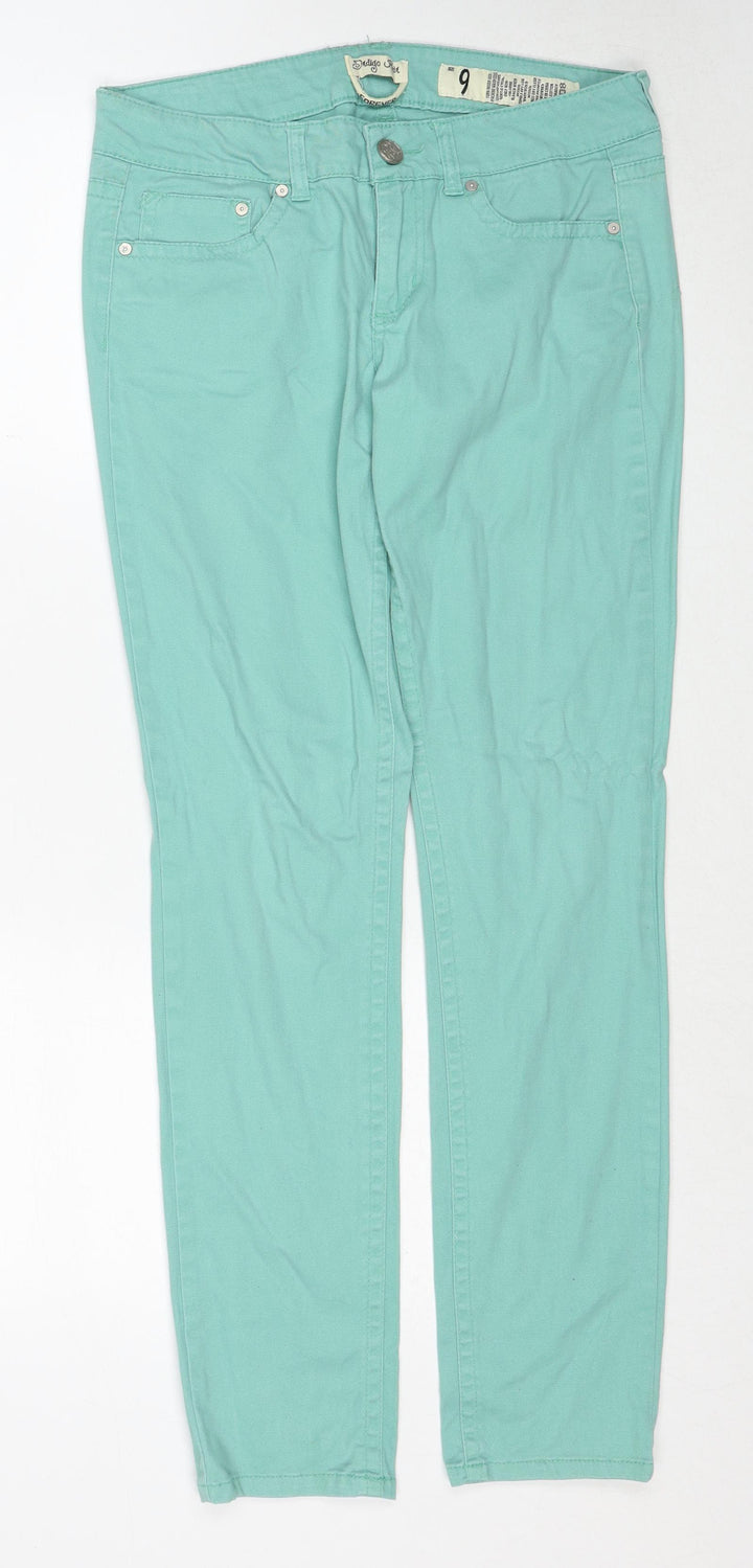 Indigo Rein Womens Blue Cotton Straight Jeans Size 30 in Regular Zip - Label size 9